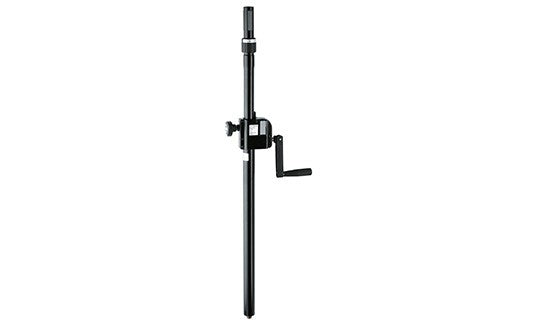 K & M 21340 Distance Rod with Hand Crank and »Ring Lock«- BLACK