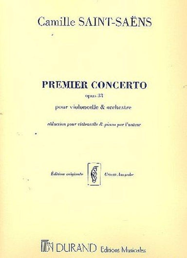 Saint-Saens Premier Concerto Op. 33 Reduction for Cello and Piano