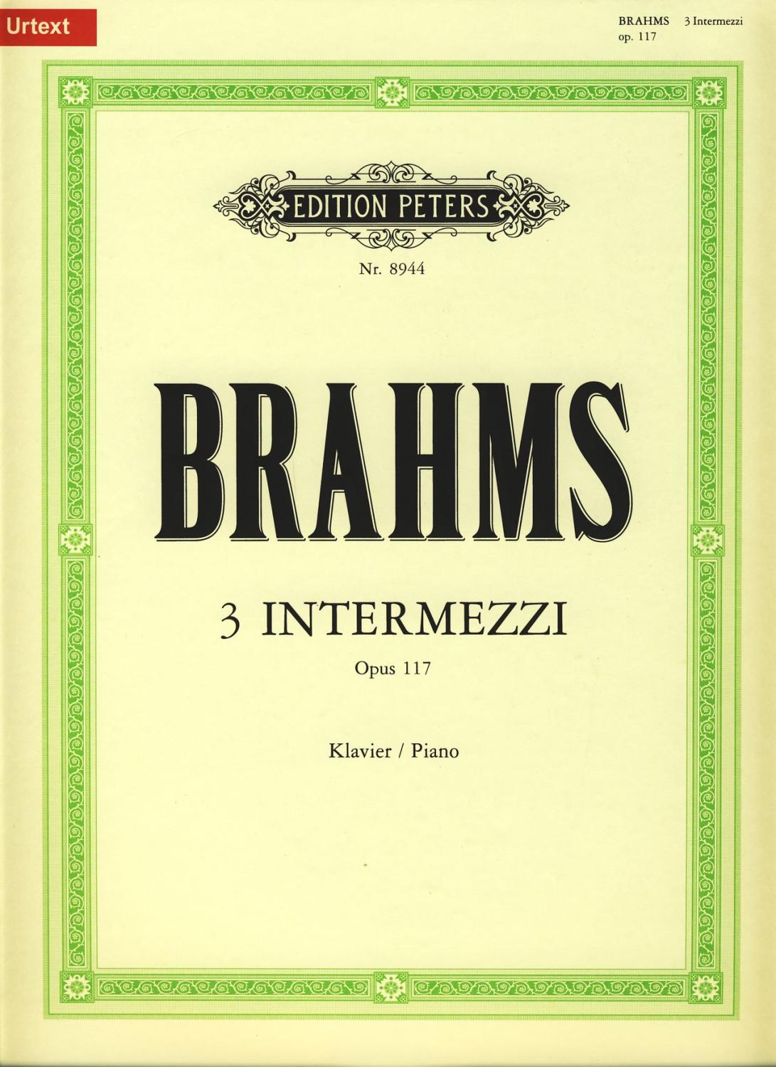 Brahms: Intermezzi, Op. 117