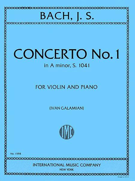 Bach Concerto No. 1 in A minor, S. 1041 For Violin