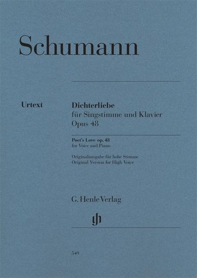 Schumann, Robert - Dichterliebe op. 48 : For Voice and Piano
