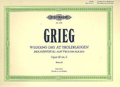 Grieg Wedding Day at Troldhaugen Op65 No.6 Piano Duet