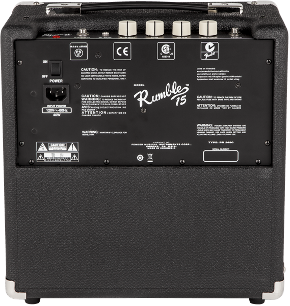 Fender Rumble™ 15 (V3) - Bass Guitar Combo Amplifier 低音電結他組合音箱