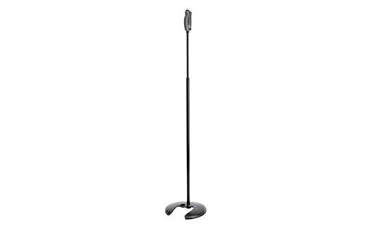 K&M 26075 Stackable One-hand Microphone Stand- BLACK