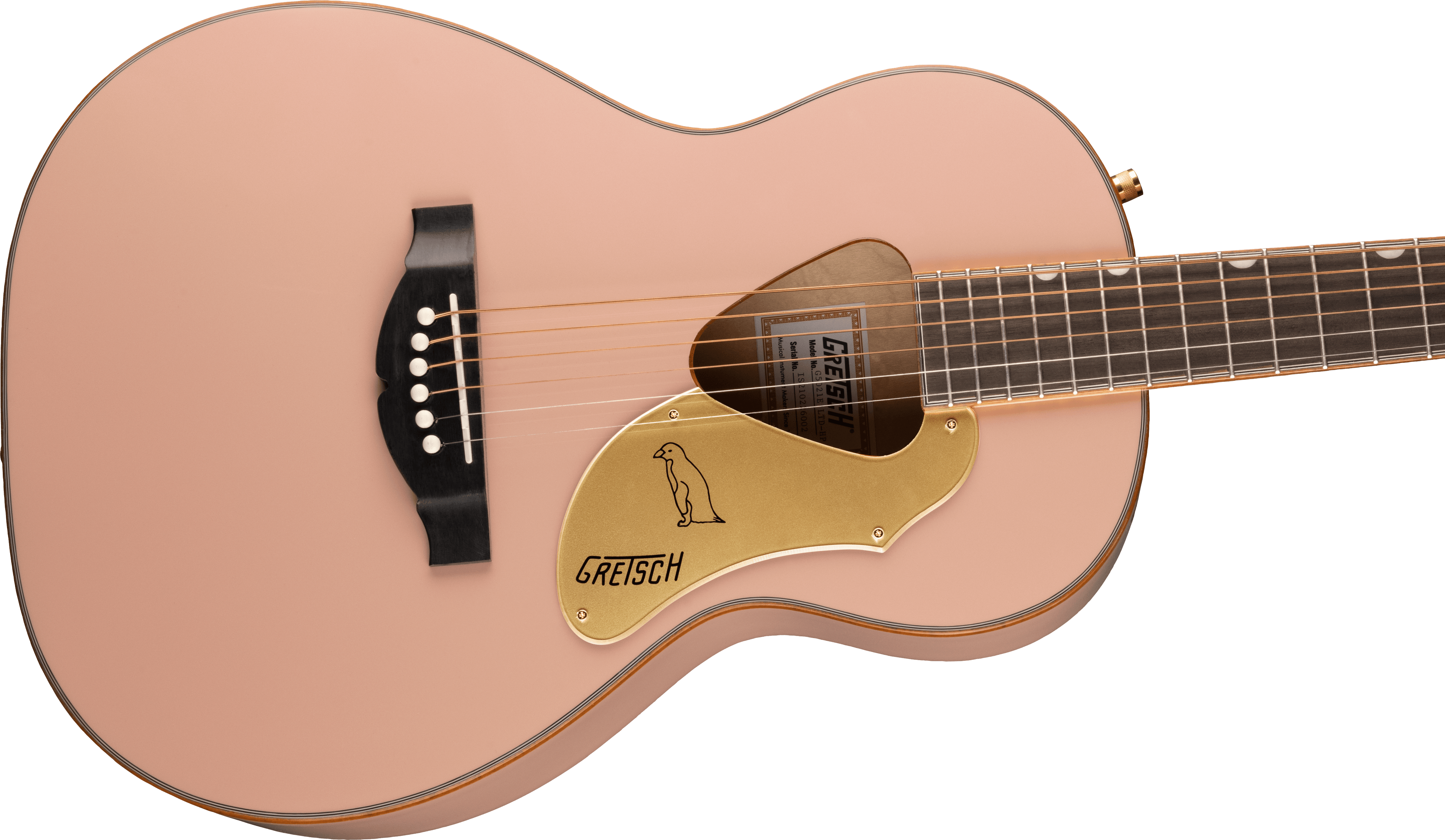 Gretsch G5021E Rancher™ Penguin™ Parlor Acoustic/Electric, Shell Pink