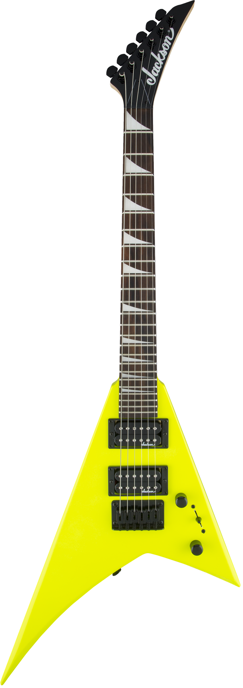 Jackson JS Series RR Minion JS1X Mini Electric Guitar, Amaranth Fingerboard, Neon Yellow