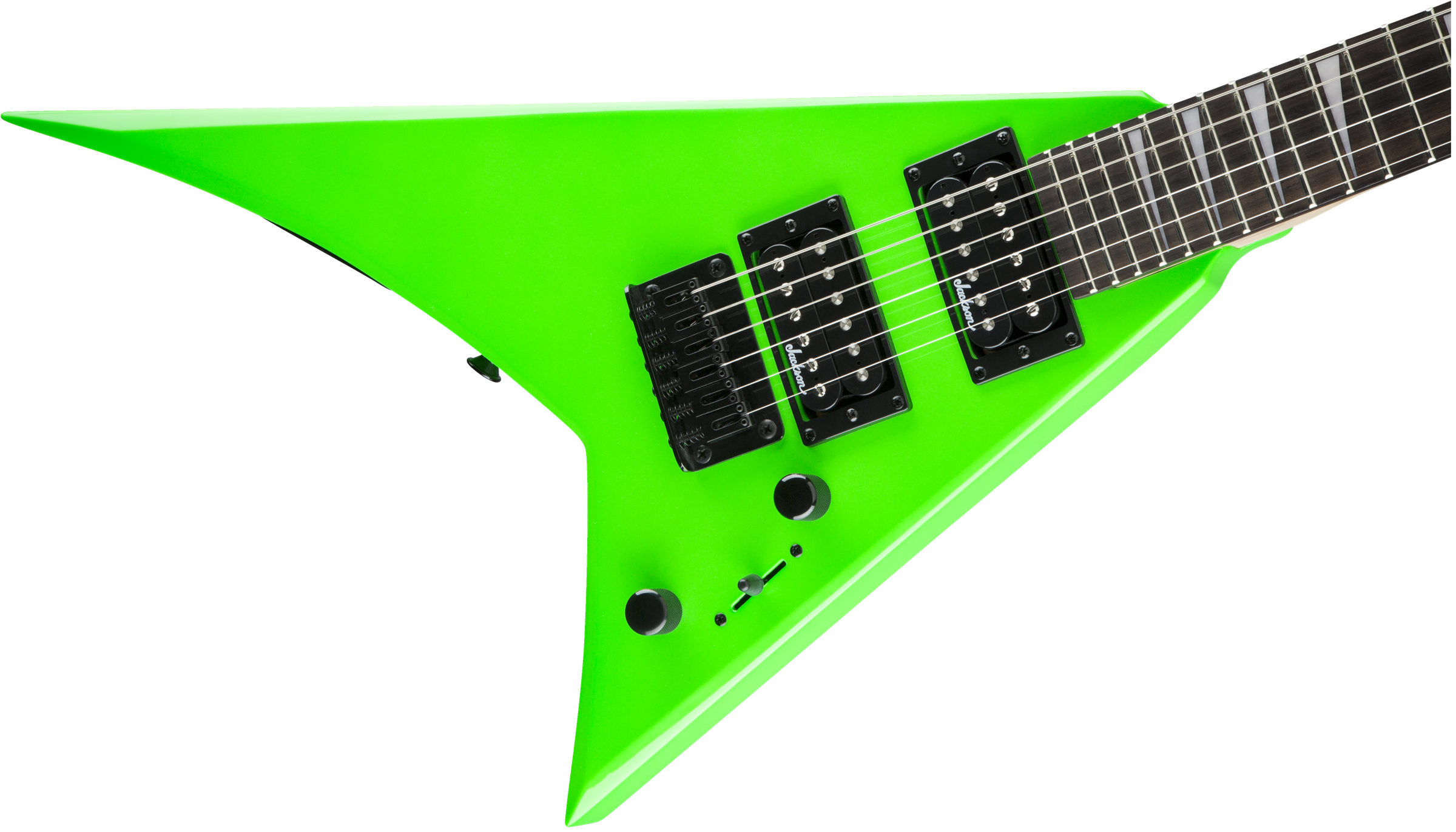 Jackson JS Series RR Minion JS1X Mini Electric Guitar, Amaranth Fingerboard, Neon Green