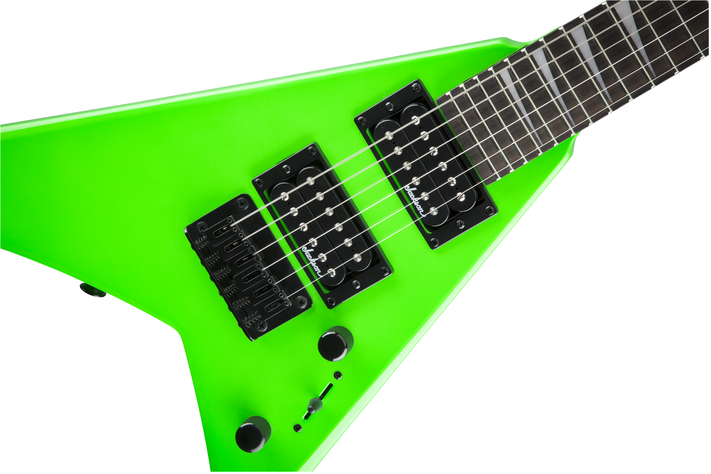 Jackson JS Series RR Minion JS1X Mini Electric Guitar, Amaranth Fingerboard, Neon Green