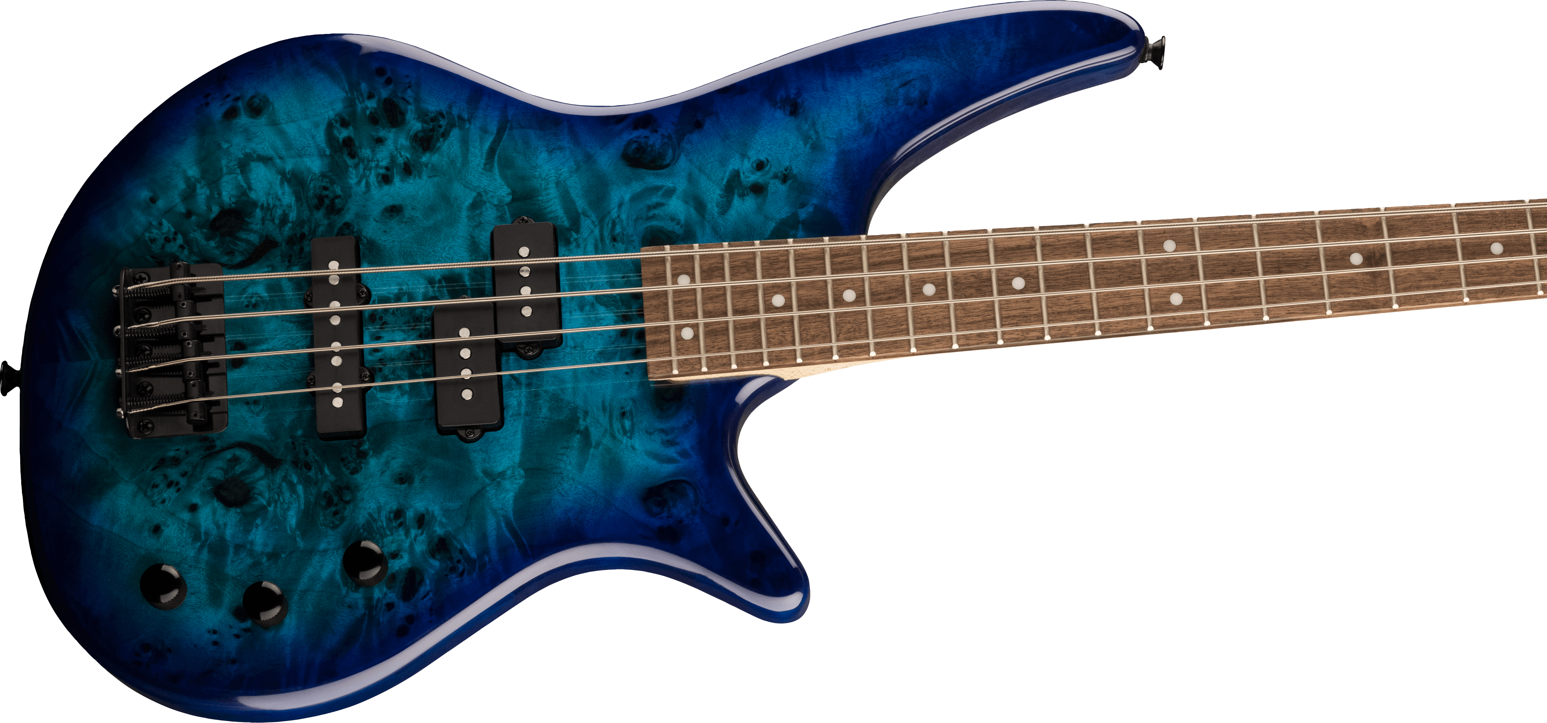 Jackson JS Series Spectra Bass JS2P, Laurel Fingerboard, Blue Burst