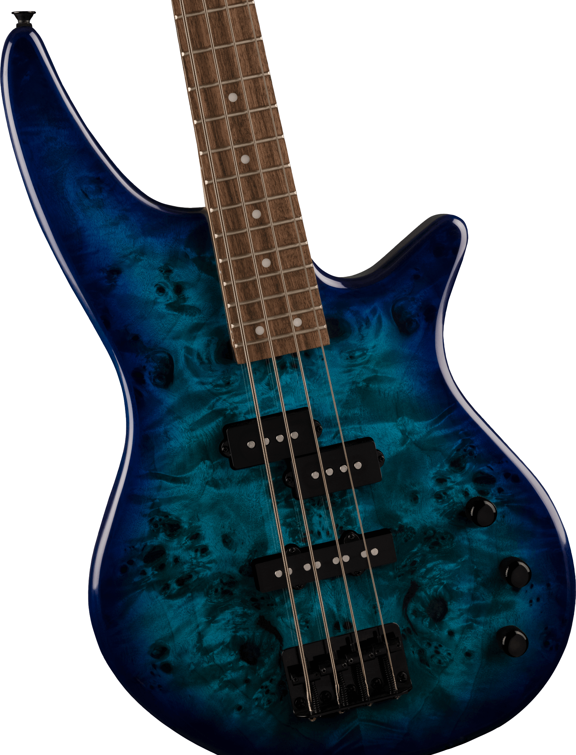 Jackson JS Series Spectra Bass JS2P, Laurel Fingerboard, Blue Burst