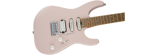 Charvel Pro-Mod DK24 HSS 2PT CM, Caramelized Maple Fingerboard, Satin Shell Pink
