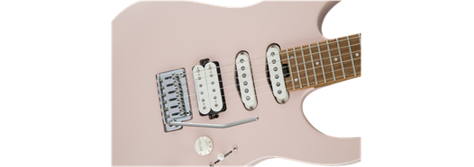 Charvel Pro-Mod DK24 HSS 2PT CM, Caramelized Maple Fingerboard, Satin Shell Pink