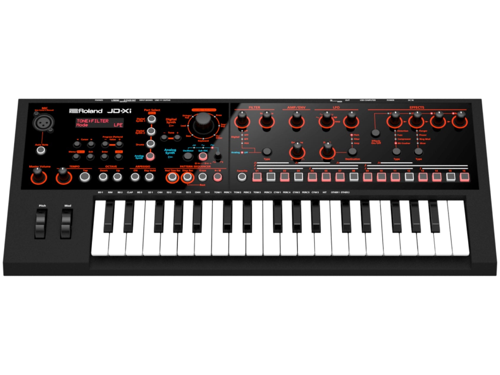 Roland JD-Xi Interactive Analog/Digital Crossover Synthesizer