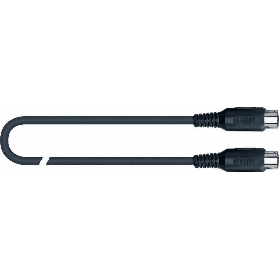 Quik Lok SX164 MIDI Cable - Black (1 m / 2 m / 5 m)
