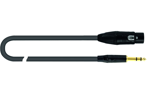 Quik Lok JUST/FJS-3 Microphone Cable XLR Female / Jack Stereo