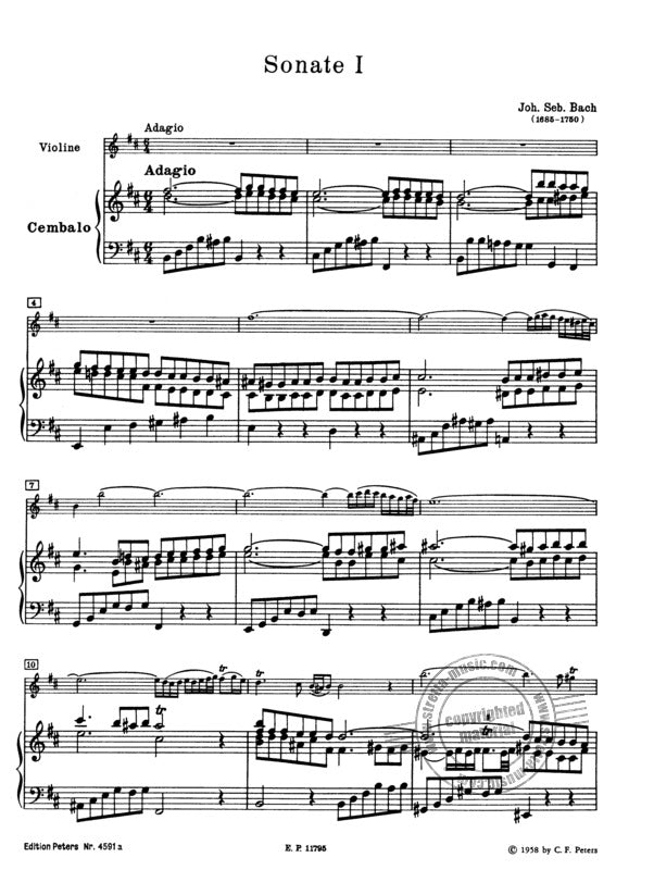 巴哈 Bach: Sonaten for Violin and Harpsichord (Piano) Ⅰ BWV 1014-1016