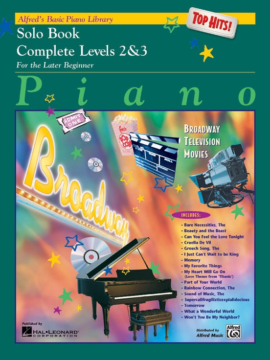 Alfred's Basic Piano Library: Top Hits! Solo Book Complete 2 & 3 For the Later Beginner