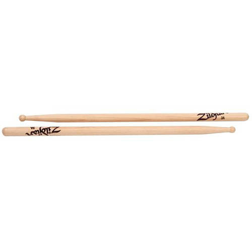ZILDJIAN 3A Wood-Tip Drumsticks (Hickory)