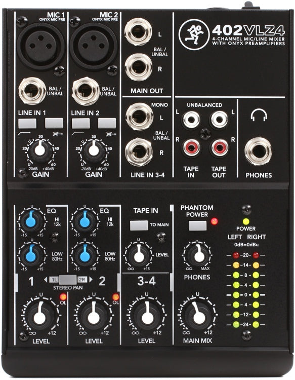 Mackie 402VLZ4  4-CHANNEL ULTRA-COMPACT MIXER