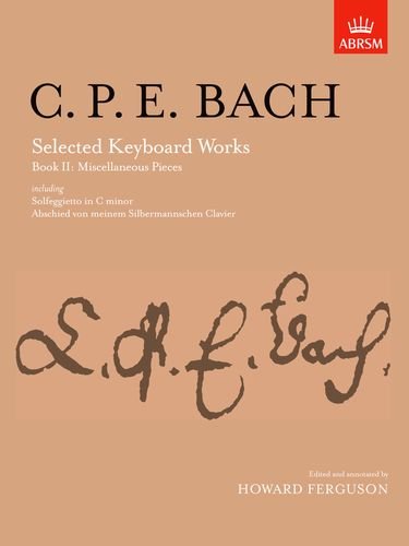 巴哈 C.P.E Bach Selected Keyboard Works, Book II: Miscellaneous