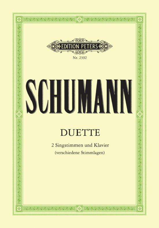 舒曼 Schumann: 34 Duets for 2 Voices and Piano