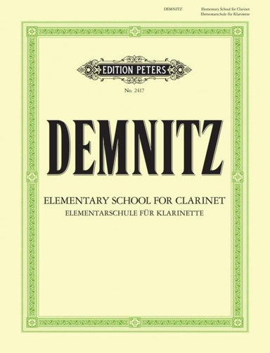 Demnitz Elementary Clarinet Tutor
