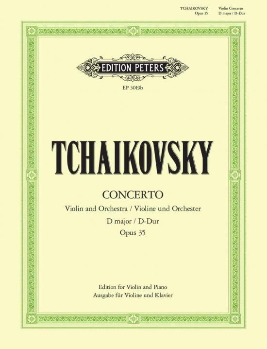 Tchaikovsky Concerto in D Op. 35Version for Violin and Piano by the Composer