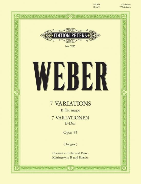Weber: 7 Variations in B flat Op. 33 (Clarinet and Piano)