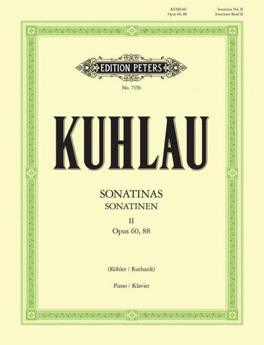 Kuhlau "Sonatinas, Vol. 2" Opus 60, 88