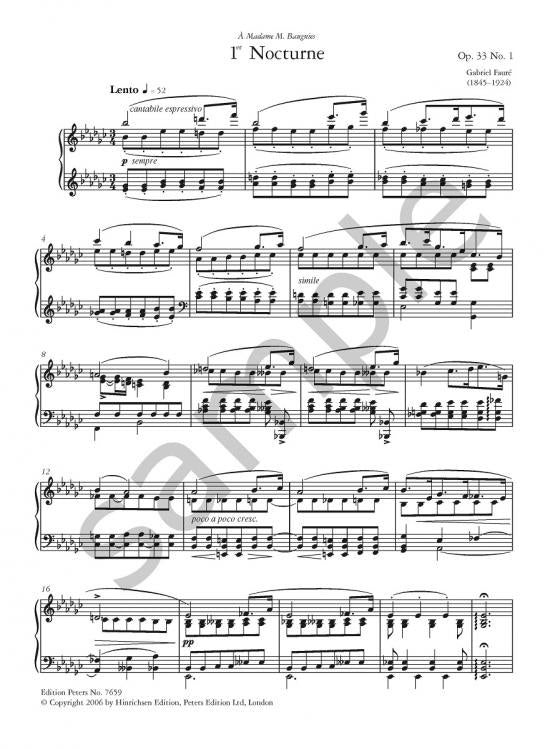Fauré: 13 Nocturnes for Piano (Urtext Edition)