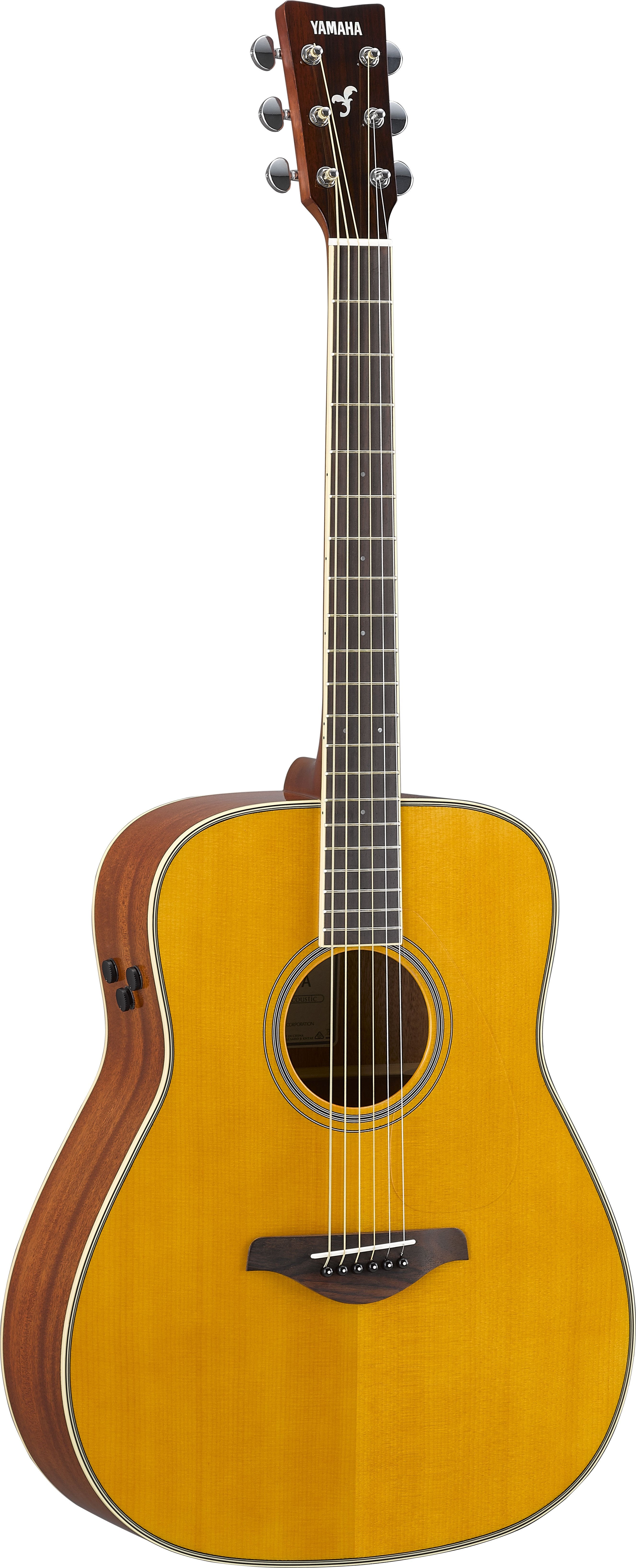Yamaha FG-TA TransAcoustic guitar - Vintage Tint 木結他