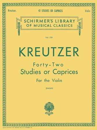 Kreutzer 42 Studies Or Caprices For the Violin