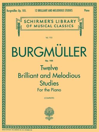 Burgmuller 12 Brilliant And Melodious Studies, Op. 105