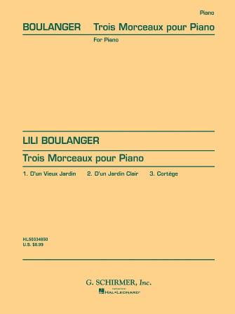 BOULANGER 3 MORCEAUX FOR PIANO