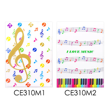 L型資料夾(大圖案)(白)(台灣製造)