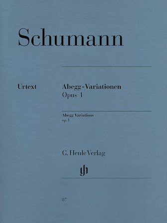SCHUMANN ABEGG VARIATIONS F MAJOR OP. 1
Piano Solo