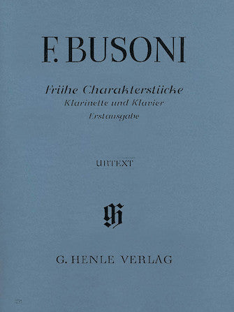 F. BUSONI EARLY CHARACTER PIECES
for Clarinet and Piano