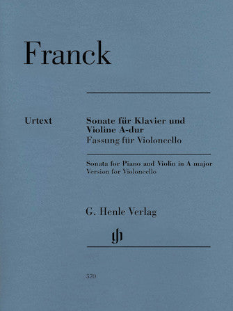FRANCK VIOLIN SONATA A MAJOR
Edition for Violoncello and Piano
