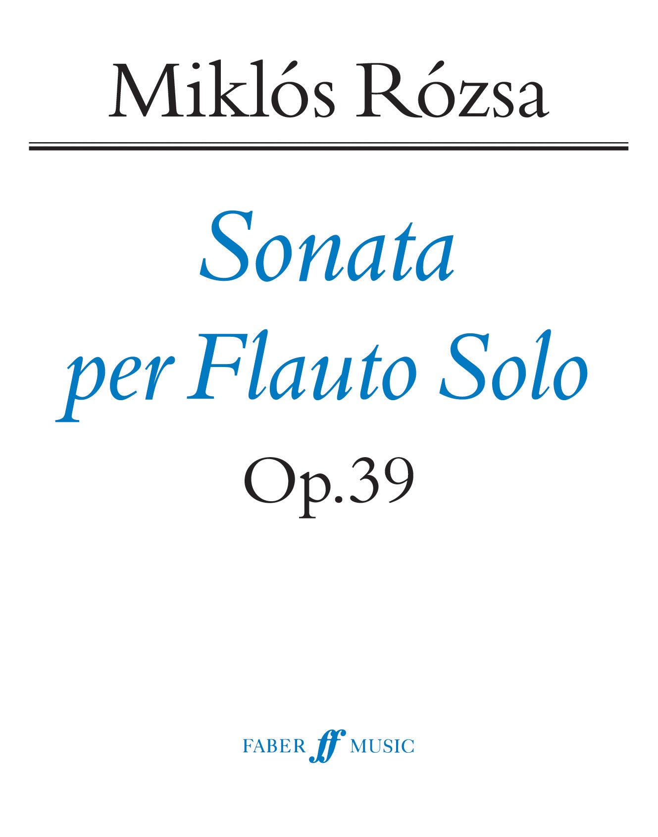 Sonata per Flauto Solo Op.39 (Instrumental Solo)