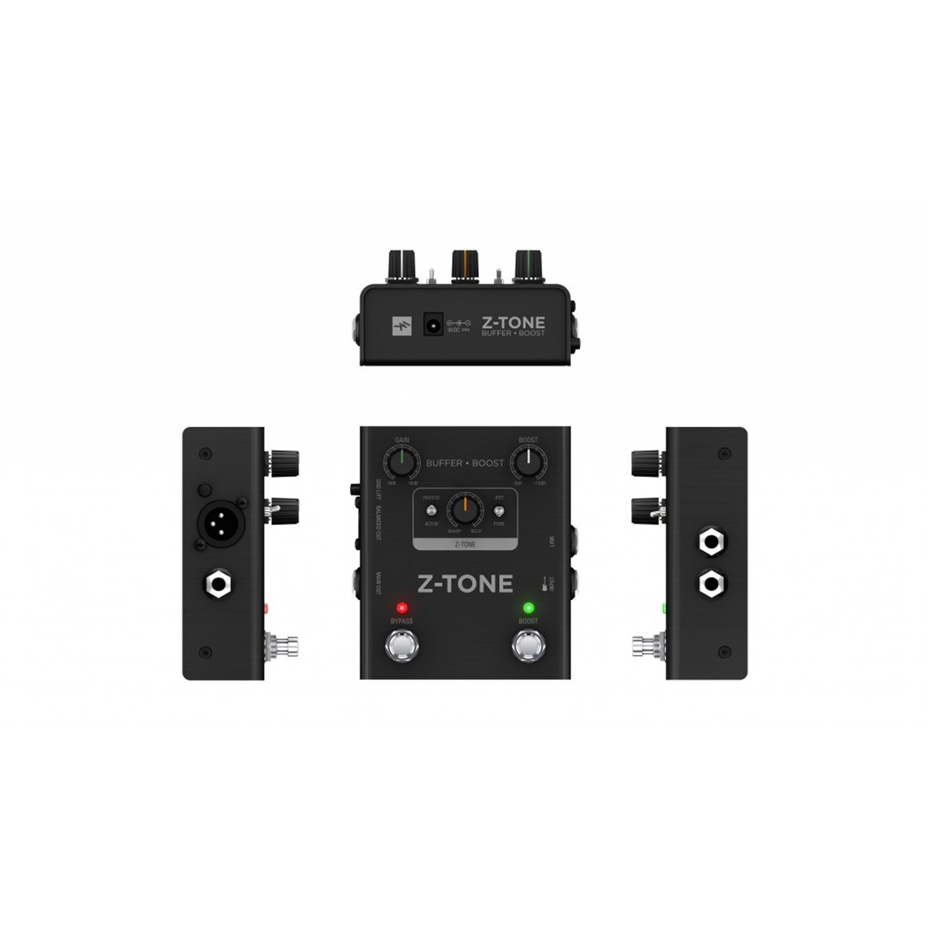 IK Multimedia Z-TONE Buffer Boost - Preamp/DI Pedal with Advanced Tone Shaping