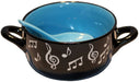 Music Note Bowl With Spoon - Blue