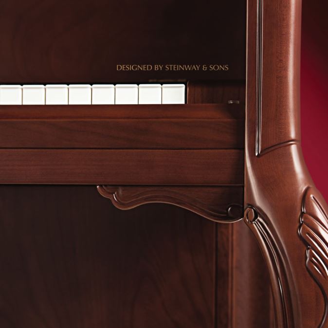 ESSEX Upright Piano EUP116FF Brown Cherry Satin Lustre