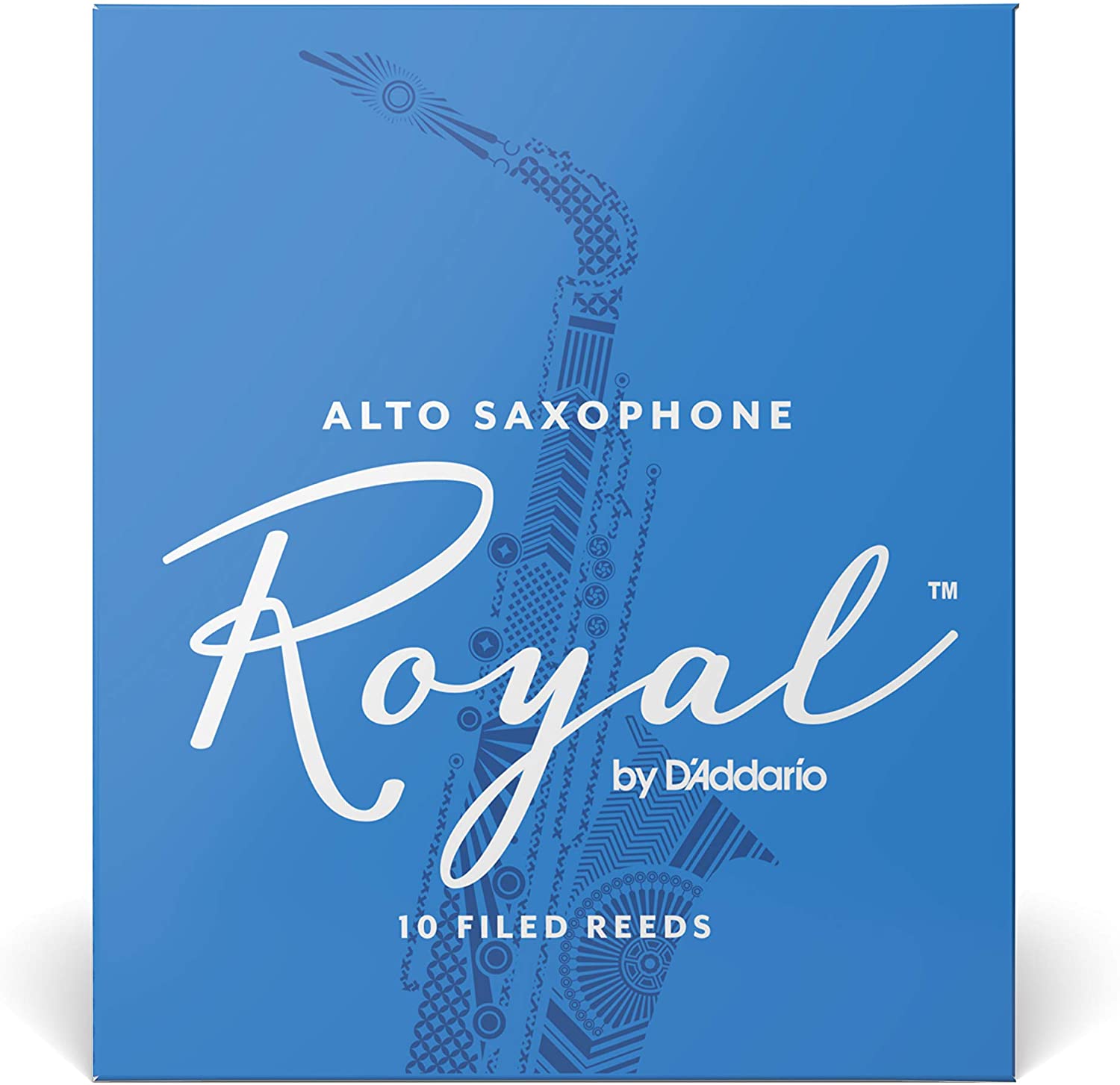 Royal by D'addario Eb Alto Saxohpone Reeds, 10pcs box (assorted strength)