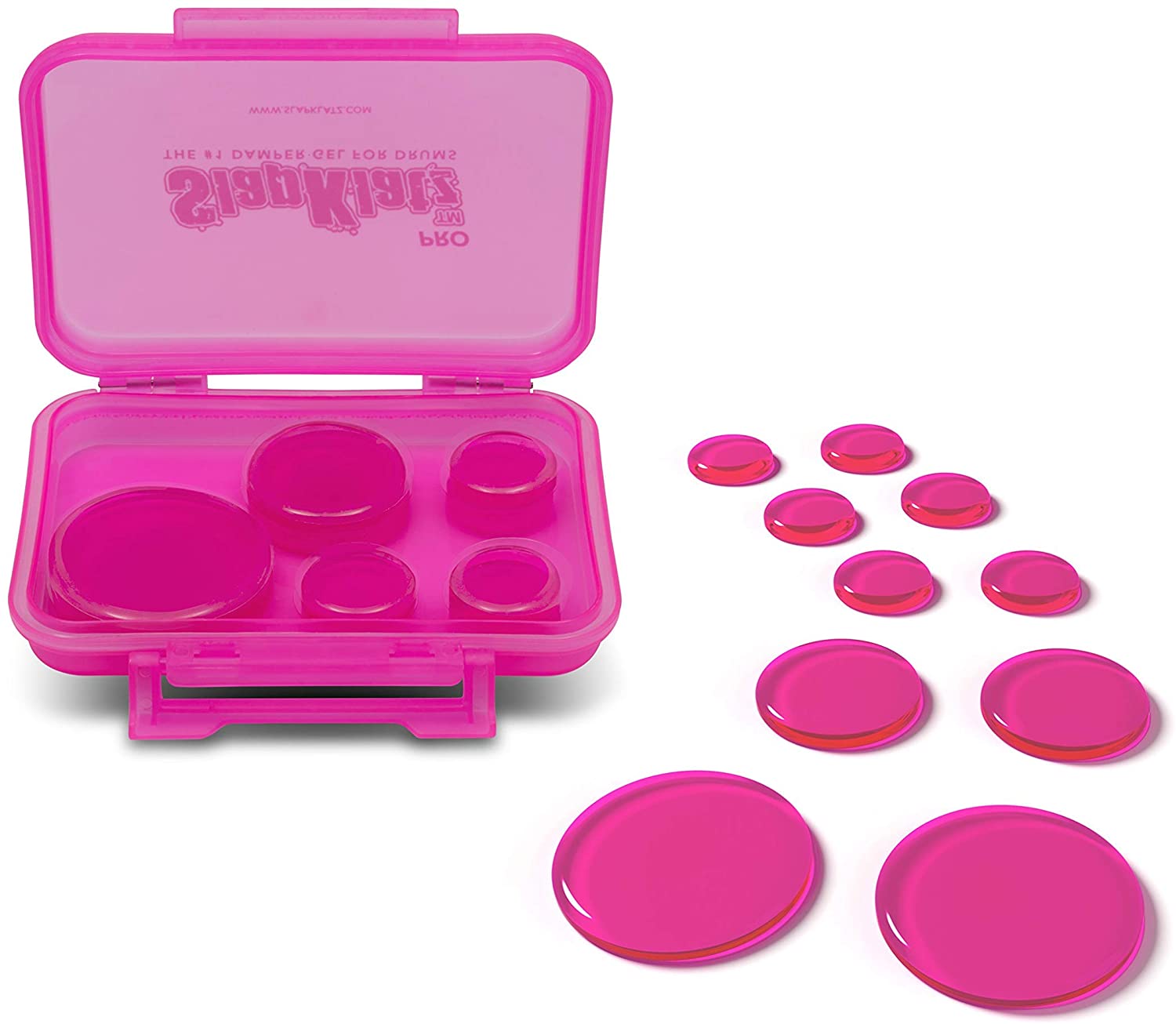 SLAPKLATZ Pro 10-pc Damper Gels (Alien Green / Clear / Black / Pink)