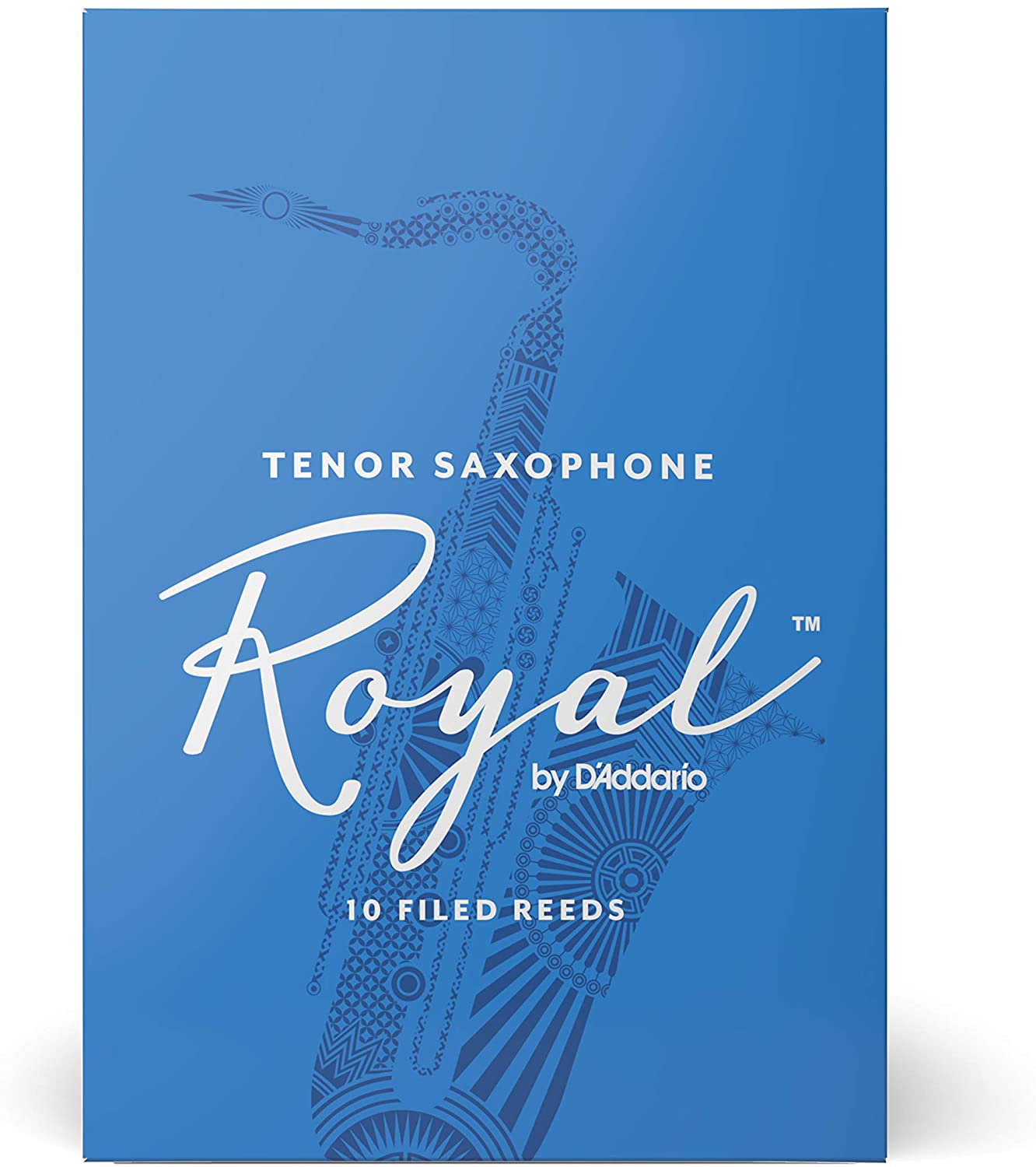 Royal by D'addario Bb Tenor Saxohpone Reeds, 10pcs box (assorted strength)