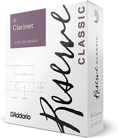 D'addario Reserve Classic Series Bb Clarinet Reeds