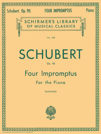 Franz Schubert: 4 Impromptus, Op. 90 Piano Solo