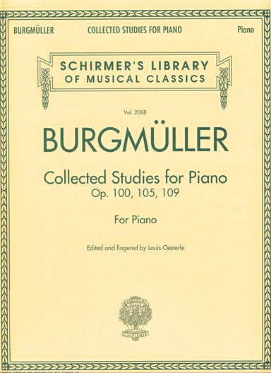 BURGMULLER COLLECTED STUDIES FOR PIANO
