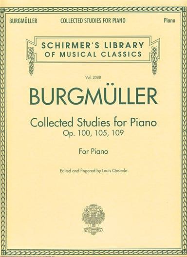 BURGMULLER COLLECTED STUDIES FOR PIANO