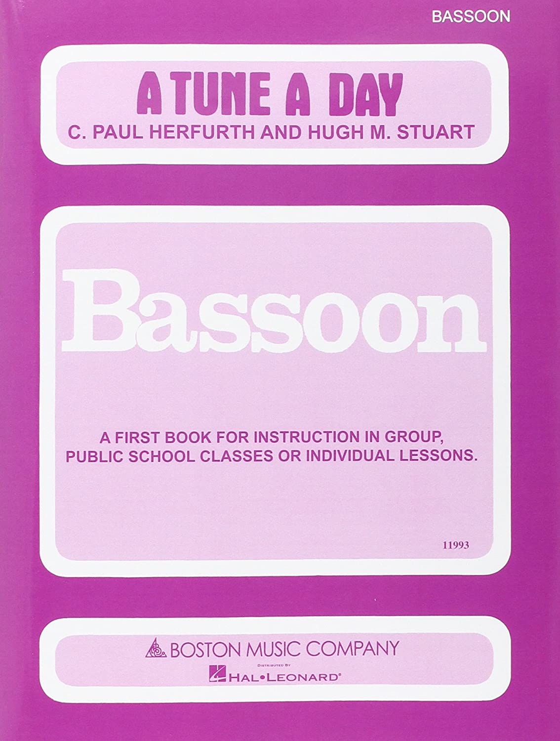 A Tune A Day For Bassoon Book 1